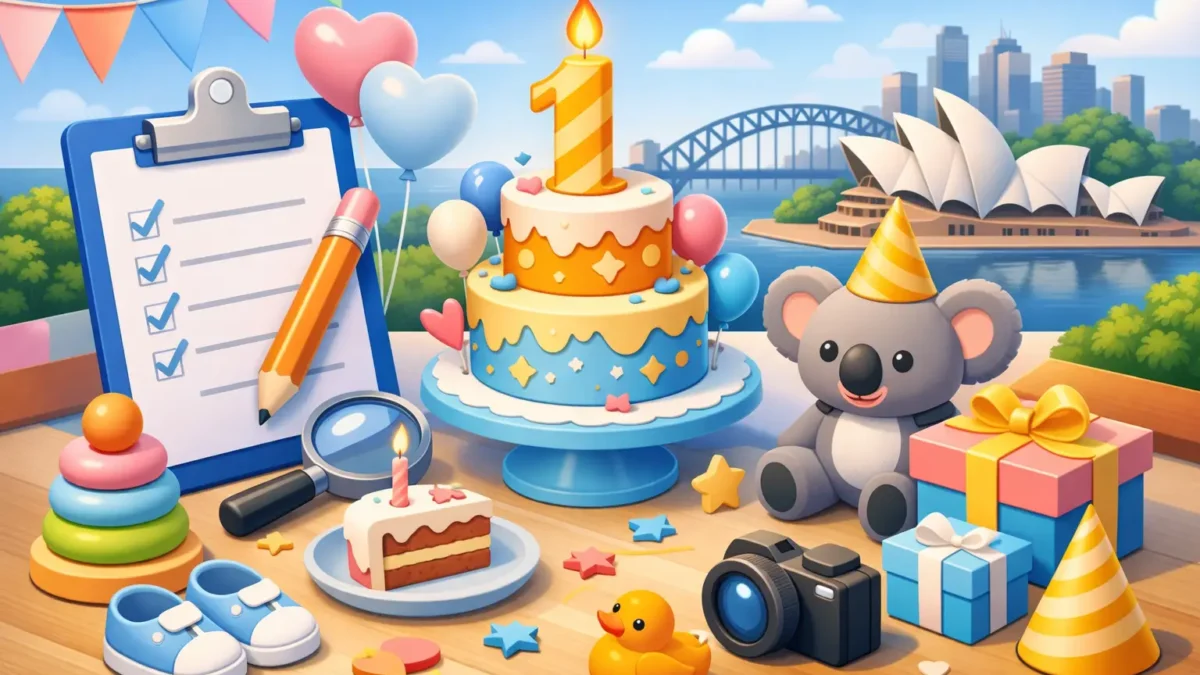 First Birthday Party Checklist for Sydney Parents